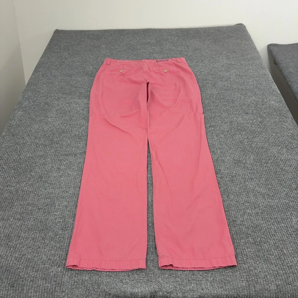 Vineyard Vines Pants Men 34x34 Pink 100% Cotton Straight Leg Chino Preppy Casual